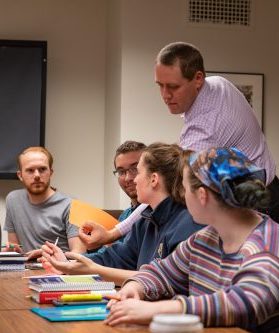 Dr. Alden Snell and students, 2019